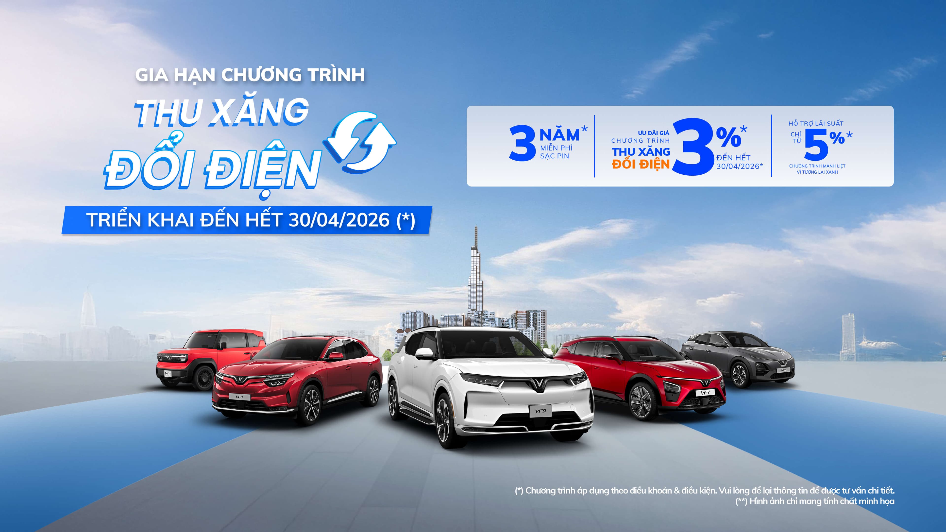 Chương trình thu xăng đổi điện VinFast